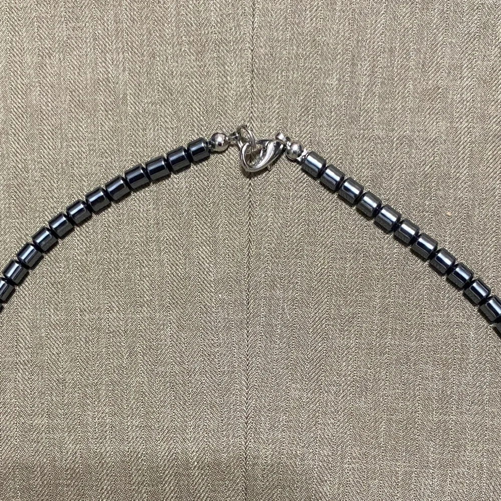 Vintage Hematite Beaded Necklace